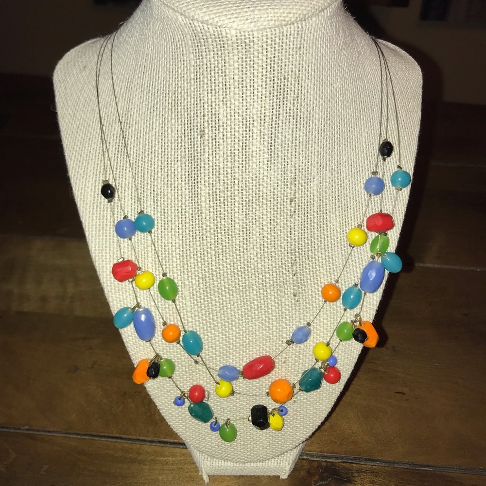 Multi-Color Multi-Strand Necklace